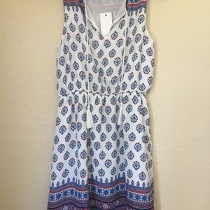 Chiffon patterned summer dress